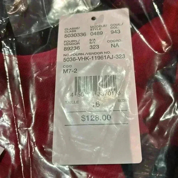 🧨Laura Plus Floral Flowy Fall Pink Red  blouse NWT - Picture 6 of 7